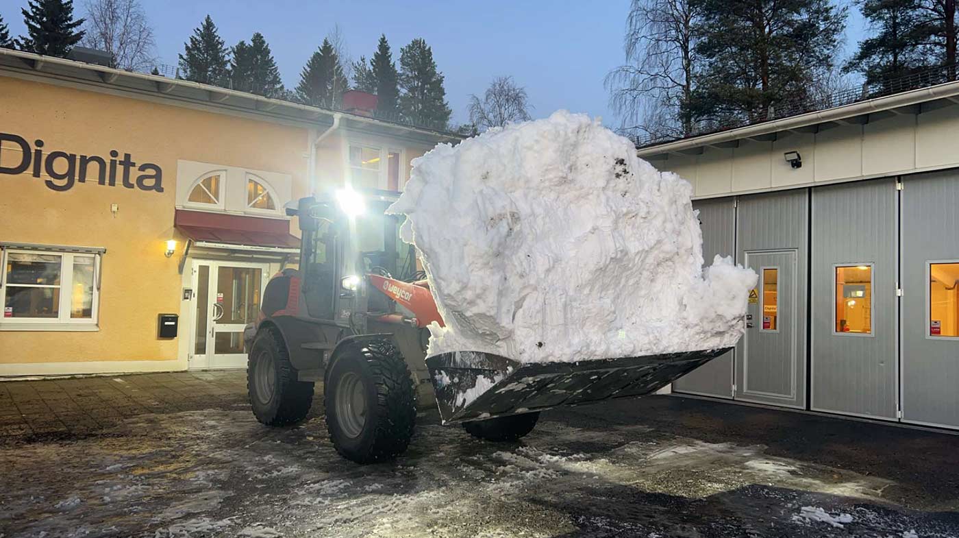 Snöröjning för Umeå