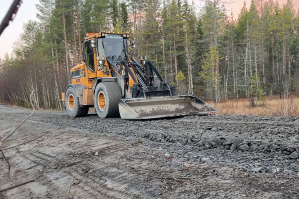 Vägarbeten i Västerbotten
